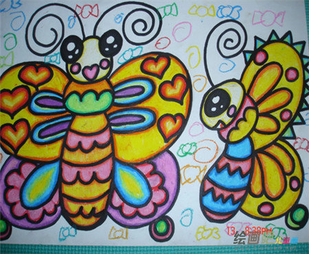 蜡笔画:五彩蜡笔 蜡笔画:五彩蜡笔