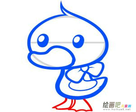 小鸭子简笔画:两只小鸭子 小鸭子简笔画:两只小鸭子