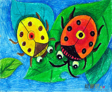 七星瓢虫简笔画:有趣的七星瓢虫 七星瓢虫简笔画:有趣的七星瓢虫