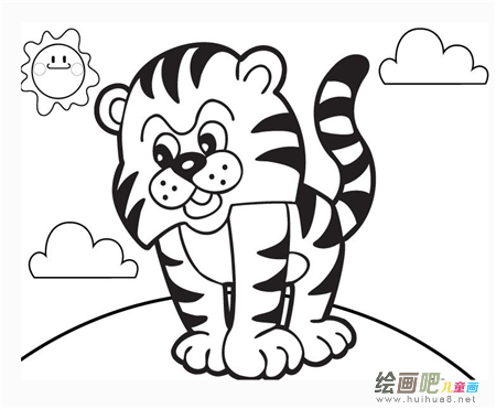 老虎简笔画:假如我是老虎 老虎简笔画:假如我是老虎