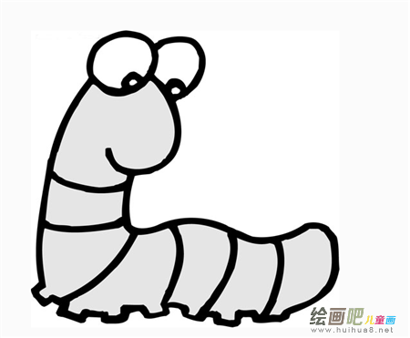 毛毛虫简笔画:校园里的毛毛虫 毛毛虫简笔画:校园里的毛毛虫