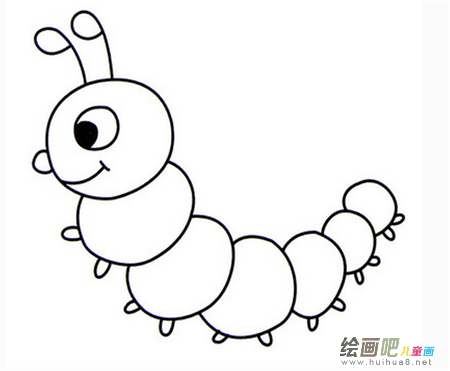 毛毛虫简笔画:我怕毛毛虫 毛毛虫简笔画:我怕毛毛虫