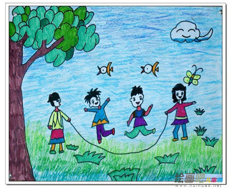 庆六一儿童画：六一节日乐无穷 六一节祝福语短信