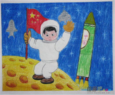 庆六一儿童画：六一国旗下的讲话稿 六一的祝福