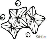 粽子简笔画：糯米绿豆腌肉