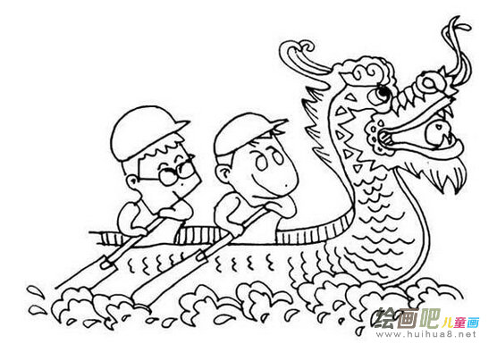 龙舟简笔画