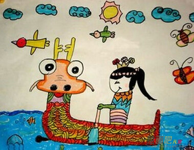 龙舟简笔画