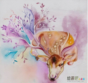 水彩画：水彩美术