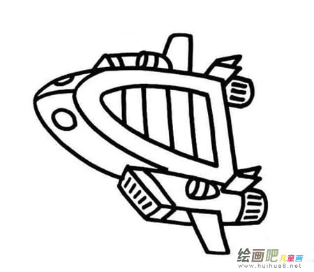 宇宙飞船简笔画