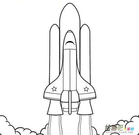 宇宙飞船简笔画