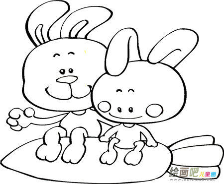 兔子简笔画:简单可爱的小兔子 兔子简笔画:简单可爱的小兔子