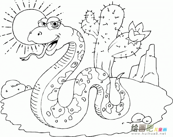 蛇的简笔画:响尾蛇的启示 蛇的简笔画:响尾蛇的启示
