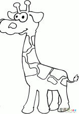 长颈鹿简笔画 长颈鹿简笔画