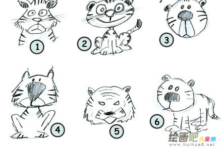 老虎简笔画 老虎简笔画