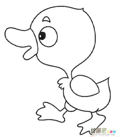 小鸭子简笔画 小鸭子简笔画