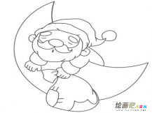 圣诞老人简笔画：中国的圣诞老人