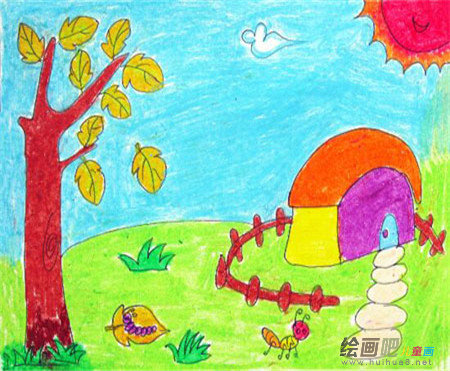儿童画秋天：秋天是怎么样子的