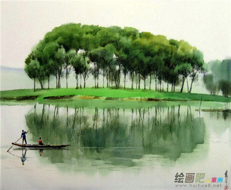 水彩画:干画法 水彩画:干画法