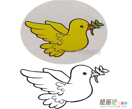 和平鸽简笔画:每个人都希望世界是和平的 和平鸽简笔画:每个人都希望世界是和平的