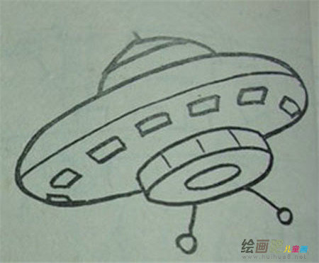 宇宙飞船简笔画:我的大型飞船 宇宙飞船简笔画:我的大型飞船