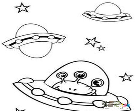 宇宙飞船简笔画：宇宙飞船简笔画图片
