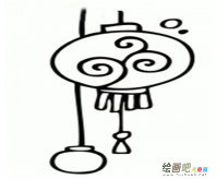 灯笼简笔画：除夕的气氛