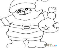 圣诞老人简笔画：亲爱的圣诞老人