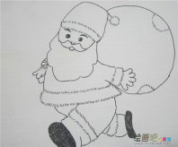 圣诞老人简笔画：圣诞节是多么令我难忘