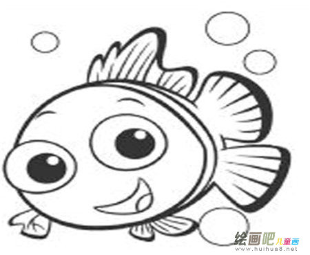 海洋生物简笔画：海下战车