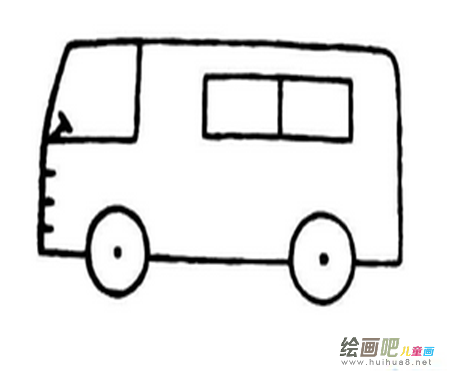 小汽车简笔画：汽车房