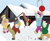 春节儿童画：春节就即将要来临了