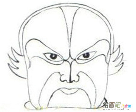 脸谱简笔画:蒙眼画脸谱 脸谱简笔画:蒙眼画脸谱