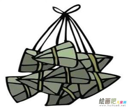 粽子简笔画:我爱家乡的粽子 粽子简笔画:我爱家乡的粽子