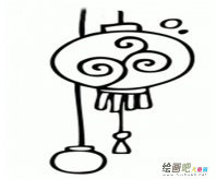 灯笼简笔画：我最喜欢的是红灯笼