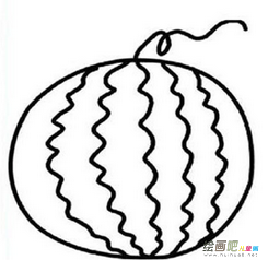 水果简笔画：水果大会串