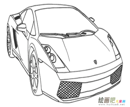 小汽车简笔画：儿童简笔画小汽车