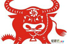 剪纸图案大全：公牛