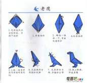 折纸大全：折纸老鹰图解教程
