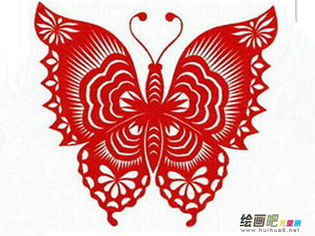 剪纸图案大全：美丽的大蝴蝶