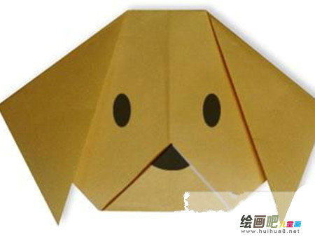 折纸大全：可爱小狗头的折纸