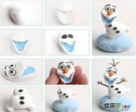 书签制作方法：可爱雪人