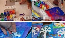 橡皮泥手工制作：奇妙的雪花制作