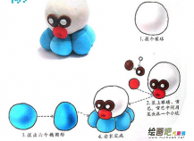 橡皮泥手工制作：橡皮泥手工制作动物—章鱼d