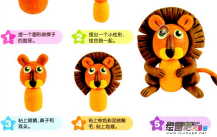 橡皮泥手工制作：幼儿手工制作小动物 橡皮泥狮