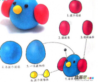 橡皮泥手工制作：橡皮泥手工制作动物—开的小