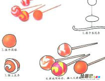 橡皮泥手工制作：橡皮泥棒棒糖