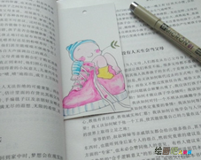 书签制作方法：宋宋教你可爱小女孩的画法