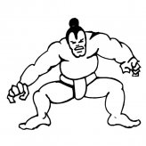 相扑人物简笔画步骤图片大全