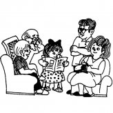 全家福简笔画图片