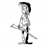 瘦子猎人人物简笔画步骤图片大全